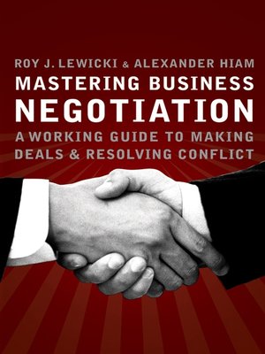 cover image of Mastering Business Negotiation